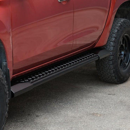 PIAK Side Step (Roadrunner, Black) for Mitsubishi Triton MR (11/2018 to 12/2023)