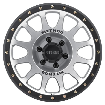 MR305 NV Matte Black Machined Face Head On 6lug