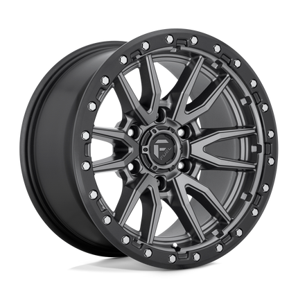 Fuel D680 Rebel Matte Gun Metal Black Bead Ring 18X9 6X139.7 +20