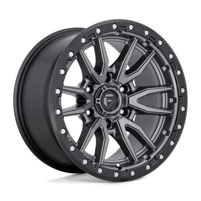 Fuel D680 Rebel Matte Gun Metal Black Bead Ring 18X9 6X139.7 +20