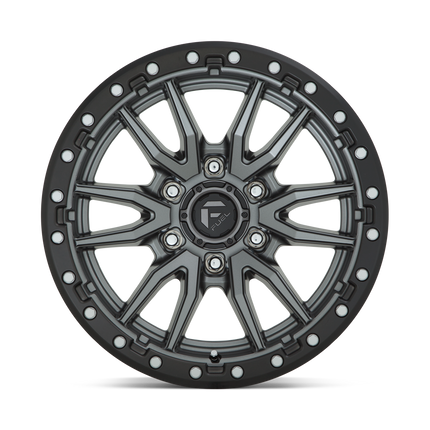 Fuel D680 Rebel Matte Gun Metal Black Bead Ring 18X9 6X139.7 +20