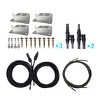 Renogy Solar Wiring and Mounting Kit for 300Watt Solar