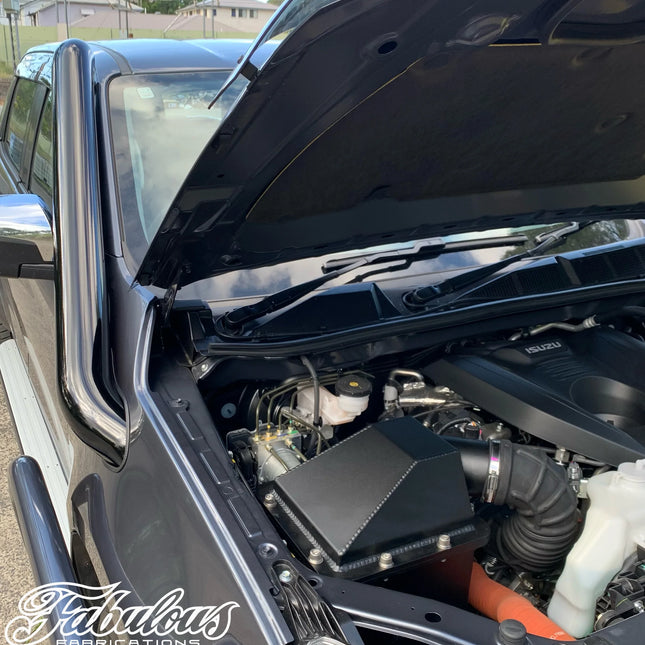 Isuzu Dmax 2020 Onwards Short Entry Stainless Snorkel and Alloy Panel Filter Airbox Kit