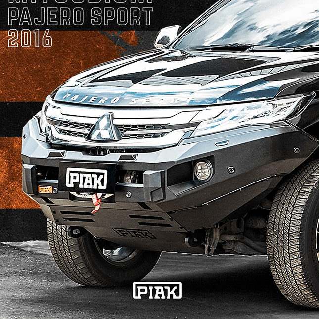 PIAK Elite Non Looped Winch Bar - Mitsubishi Pajero Sport (2016+)