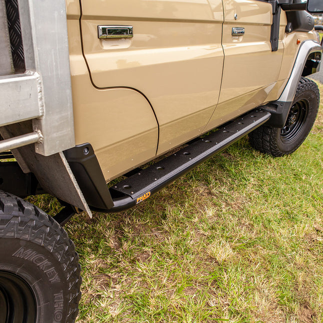Phat Bars - Toyota LandCruiser 79/76 Series FLAT Rock Sliders / Side Steps