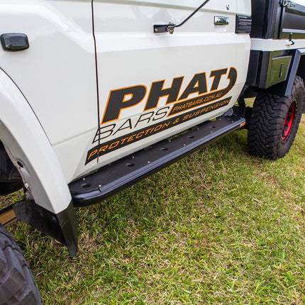 Phat Bars - Toyota LandCruiser 79/76 Series FLAT Rock Sliders / Side Steps