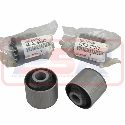 Genuine Toyota Landcruiser Rubber Rear Lower Trailing Arm Bush Set 48702-60040