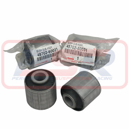 Genuine Toyota Landcruiser Rubber Rear Upper Trailing Arm Bush Set 48702-60031