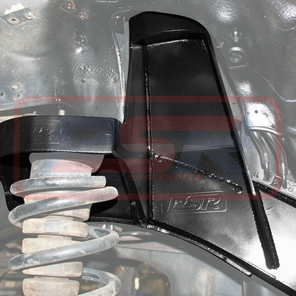 Nissan Patrol GQ-GU Front Raised Shock Tower System 75mm (Weld in)(pin shock mounting)