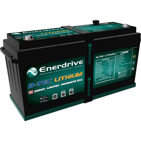 Enerdrive - Traveller 03 Right Inc 200ah Lithium Btec Bundle