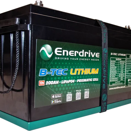 Enerdrive Traveller Left Inc 200ah Btec Lithium Bundle