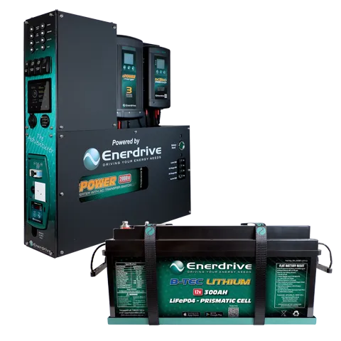 Enerdrive - Adventurer 02 Inc 300ah Btec Lithium Bundle