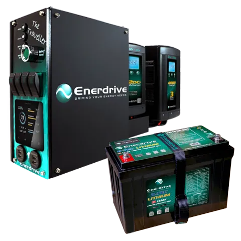 Enerdrive - Traveller 02 Inc 125ah Lithium Btec Bundle