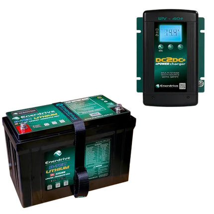 Enerdrive - 125Ah B-TEC Bundle inc DC40 Charger