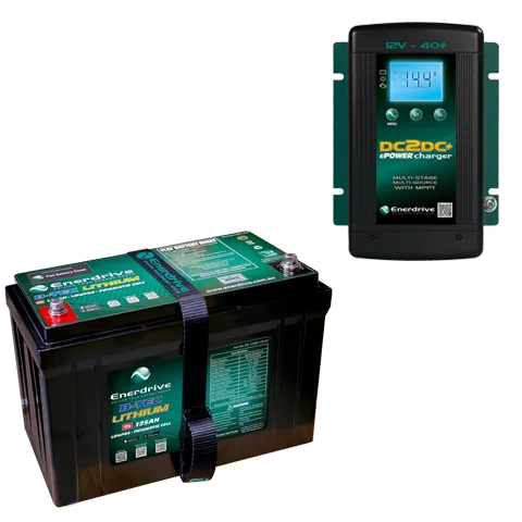 Enerdrive - 125Ah B-TEC Bundle inc DC40 Charger