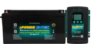 Enerdrive - 200Ah B-TEC Bundle inc DC40 Charger