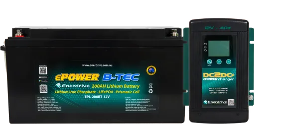 Enerdrive - 200Ah B-TEC Bundle inc DC40 Charger