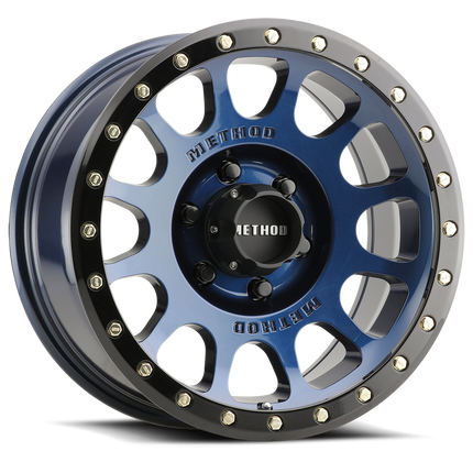 Method MR305 Wheel 6lug Bahia Blue Gloss Black Lip 17x8